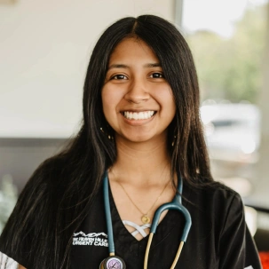 Sandy providing compassionate veterinary care for pets and their families.