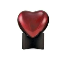 Ruby Arielle heart pet urn for pets under 20 lbs
