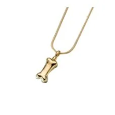 Gold Vermeli Dog Bone Pendent