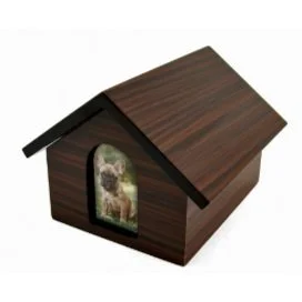 Brown Dog house Urn
