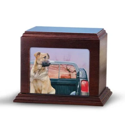 Mahogany Photo Urn